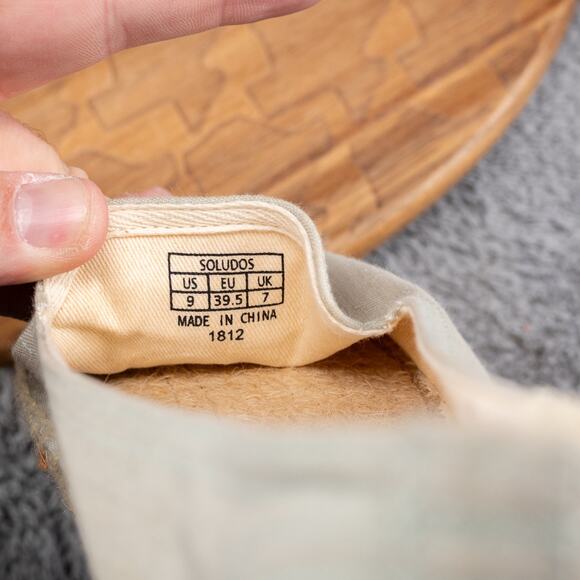 Soludos Drink Bottle Espadrille Slip On Womens Size 9 EUC - Picture 5 of 6